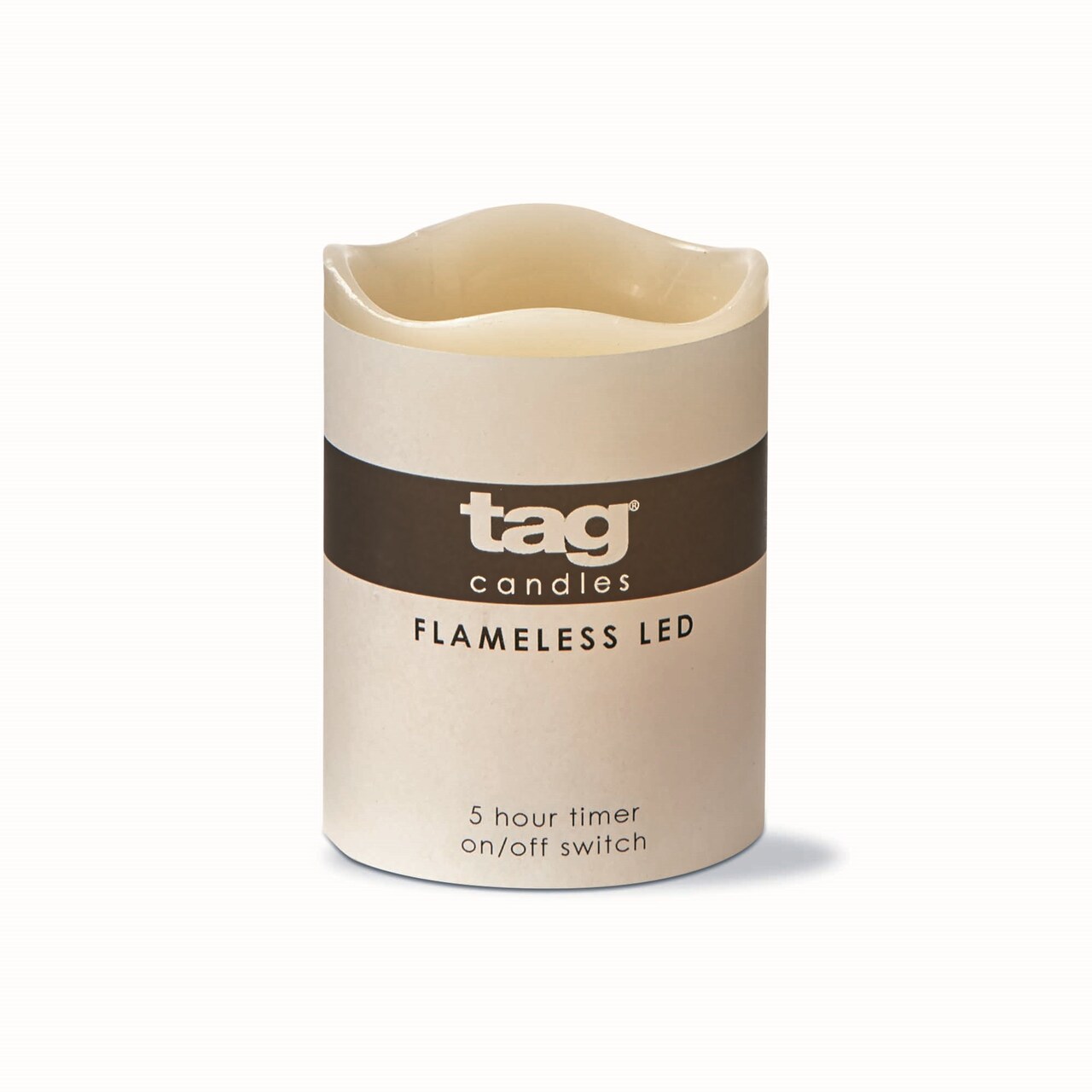 3X4 Light-Up Led Pillar Candle With 5 Hour Timer Flameless Dripless Reusable For Home Decor Wedding Parties